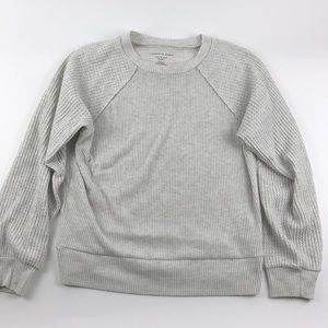 American Eagle M soft sexy plush gray LS top